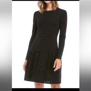 Michael Kors - black and gold mini dress